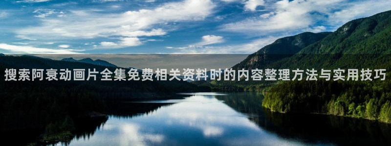 韩漫漫画中文阅读：搜索阿衰动画片全集免费相关资料时的内容整理方法与实用技巧