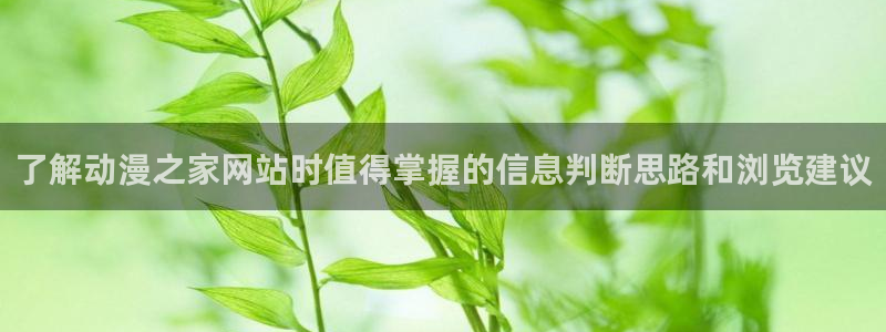 韩漫大全免费阅读：了解动漫之家网站时值得掌握的信息判断思路和浏览建议