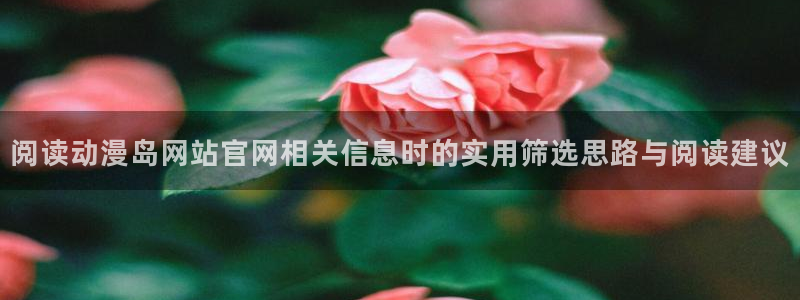 韩漫漫画连载大全：阅读动漫岛网站官网相关信息时的实用筛选思路与阅读建议